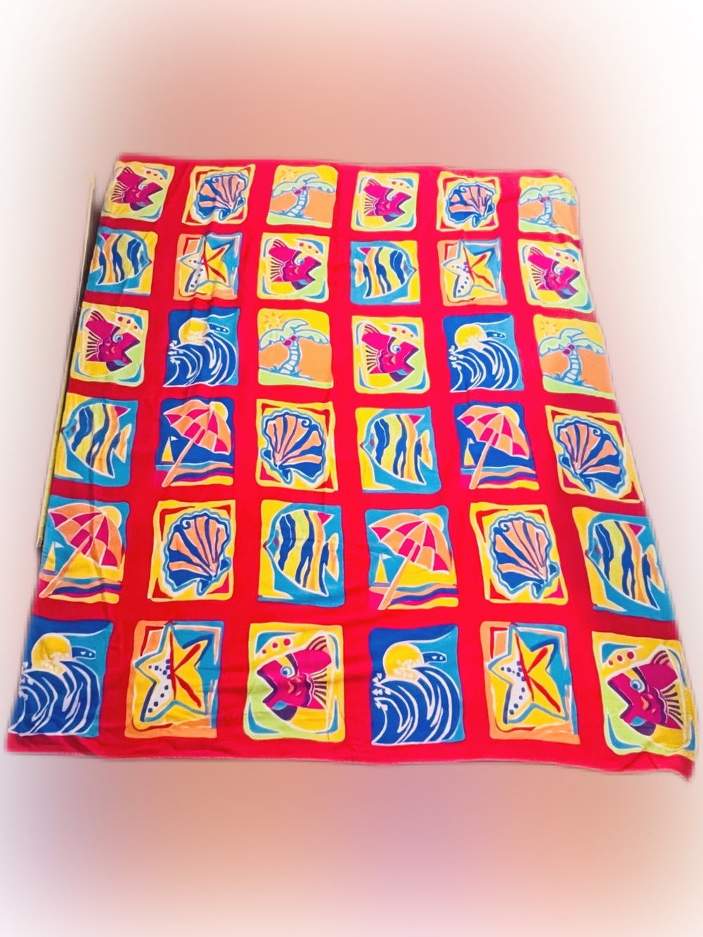 Nautical Themed Oversized Beach Towel For Two